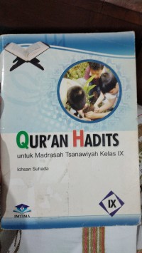 Image of Qur'an Hadits: untuk MTs Kelas IX